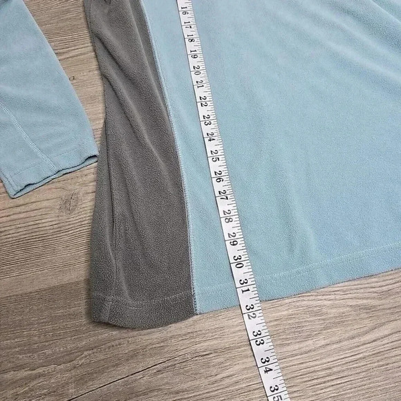 Columbia Sportswear Jacket XL Blue Grey Mens 1/4 Zip Fleece Pullover - Picture 8 of 8